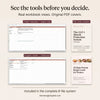 Inside views of the GLP-1 protein calculator and progress tracker workbooks before purchase