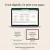 GLP-1 progress tracker in three formats: spreadsheet, colour printable PDF and black-and-white PDF