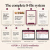 All 8 files in the GLP-1 diet plan bundle: 113-page guide, 30 recipe cards, trackers and protein calculator